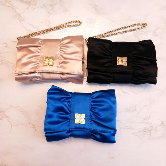BCBG Handbags - 3 BCBG Max Azira Ruffle Mini Cluch / Wristlet